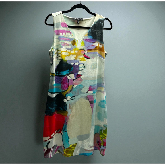 Claire Desjardins Dresses & Skirts - Claire Desjardins Sleeveless Tank Dress Women's Multicolor Abstract Size Medium